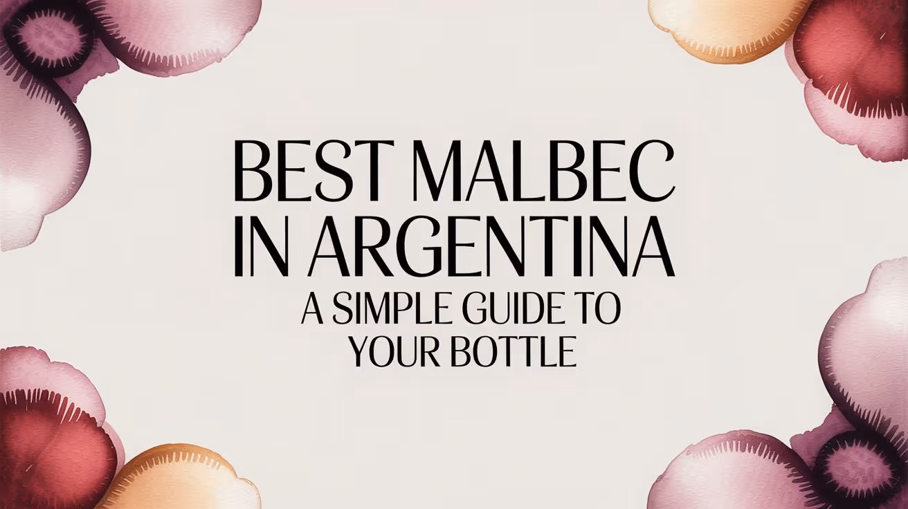 Best Malbec in Argentina A Simple Guide to Your Bottle