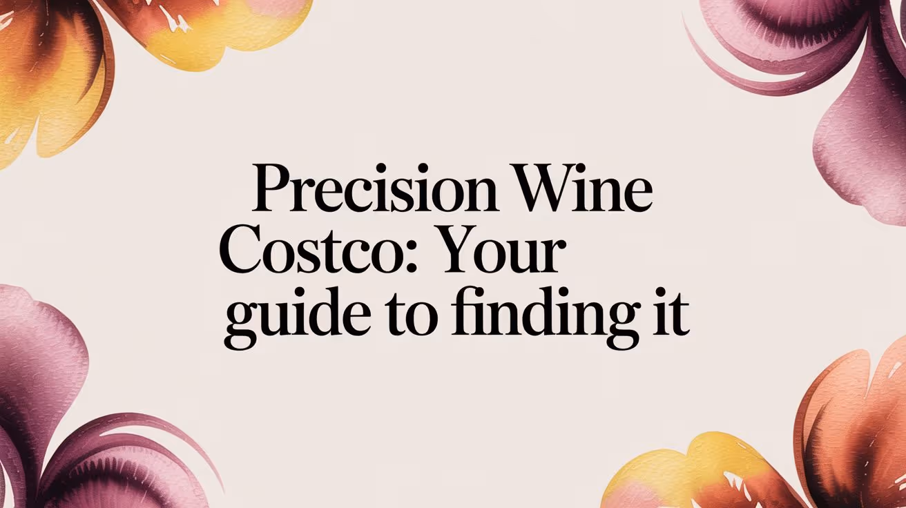 Precision Wine Costco: Your Guide to Finding It
