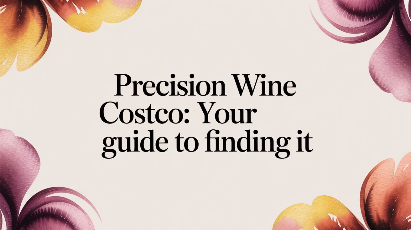 Precision Wine Costco: Your Guide to Finding It