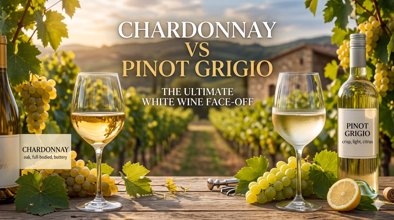 Chardonnay vs Pinot Grigio, Made Easy