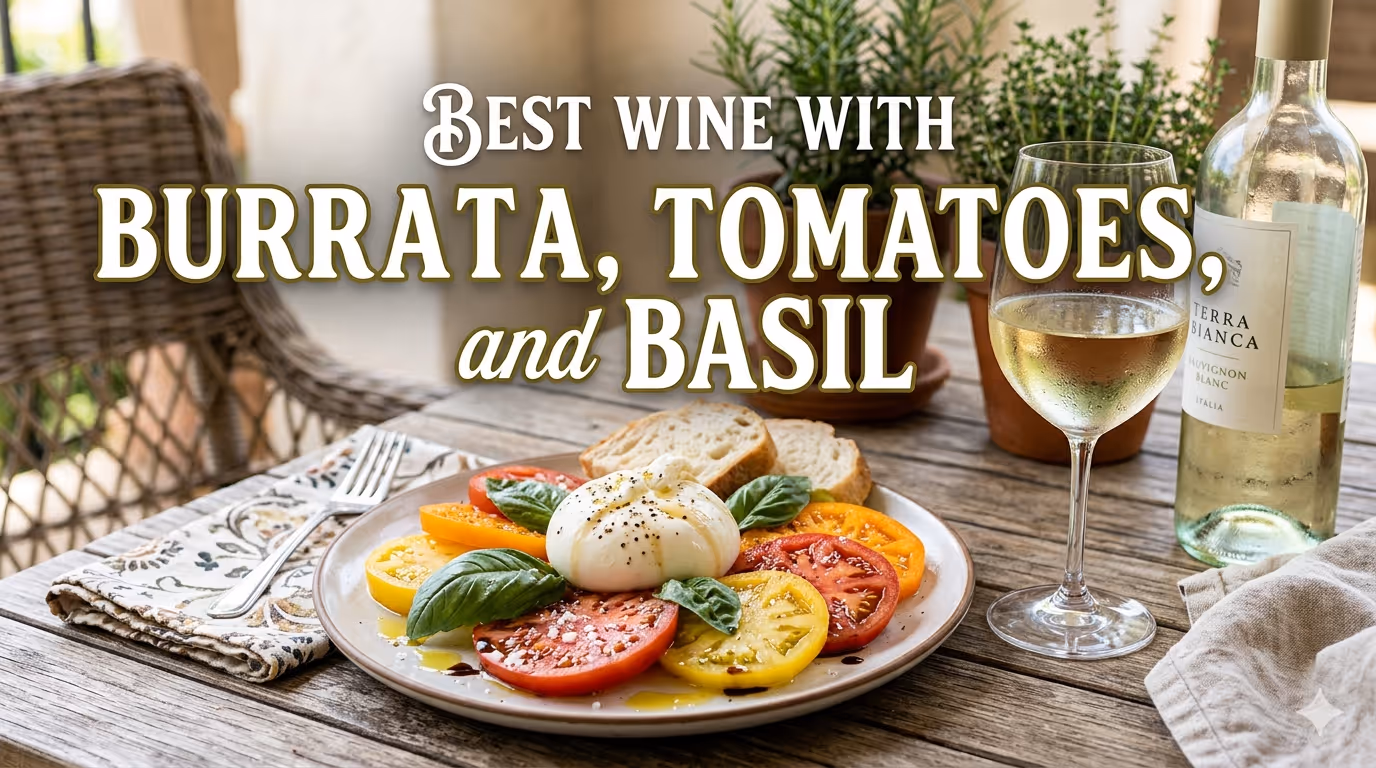 Best Wine With Burrata, Tomatoes, and Basil