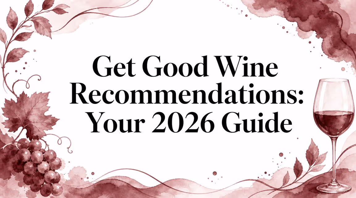 Get Good Wine Recommendations: Your 2026 Guide