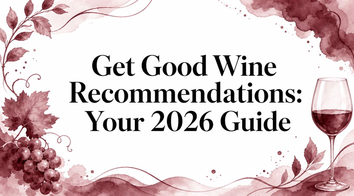 Get Good Wine Recommendations: Your 2026 Guide