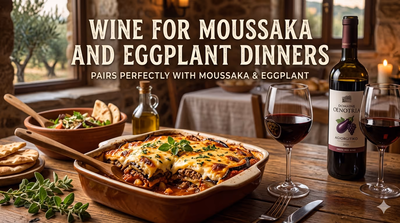Best Wine for Moussaka and Eggplant Dinners