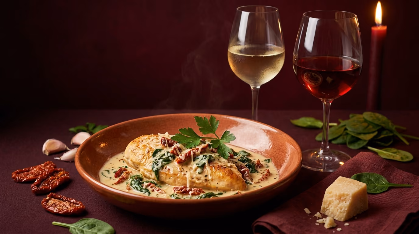 Wine for Creamy Tuscan Chicken: Easy Pairing Picks