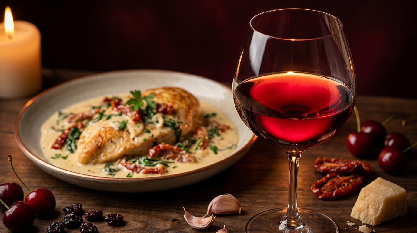 Chianti Classico with Tuscan chicken