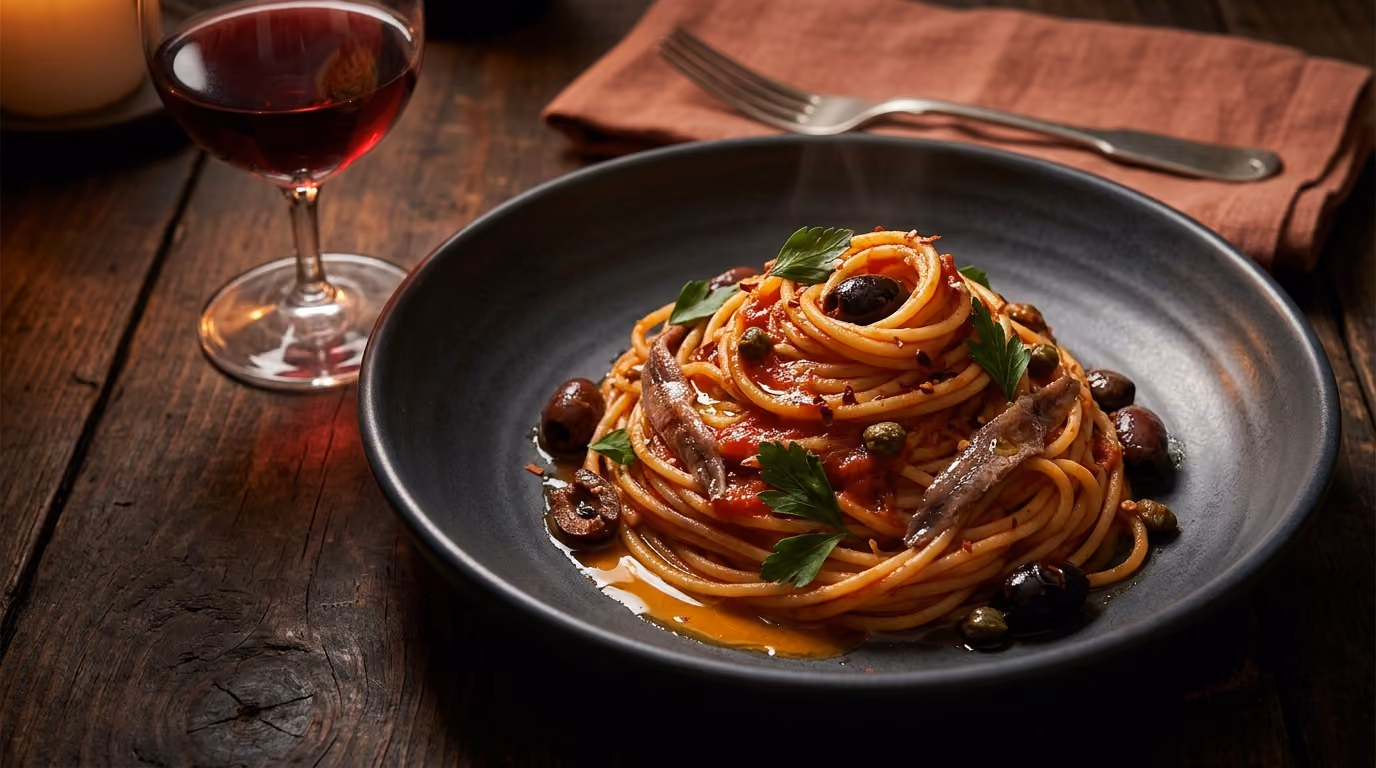 Wine Pairing Pasta Puttanesca: What Works