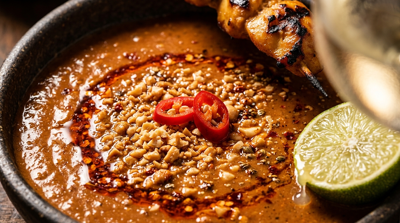 peanut sauce wine pairing
