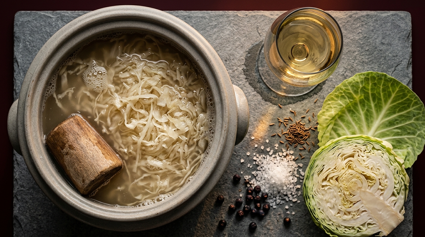 sauerkraut acidity and wine pairing