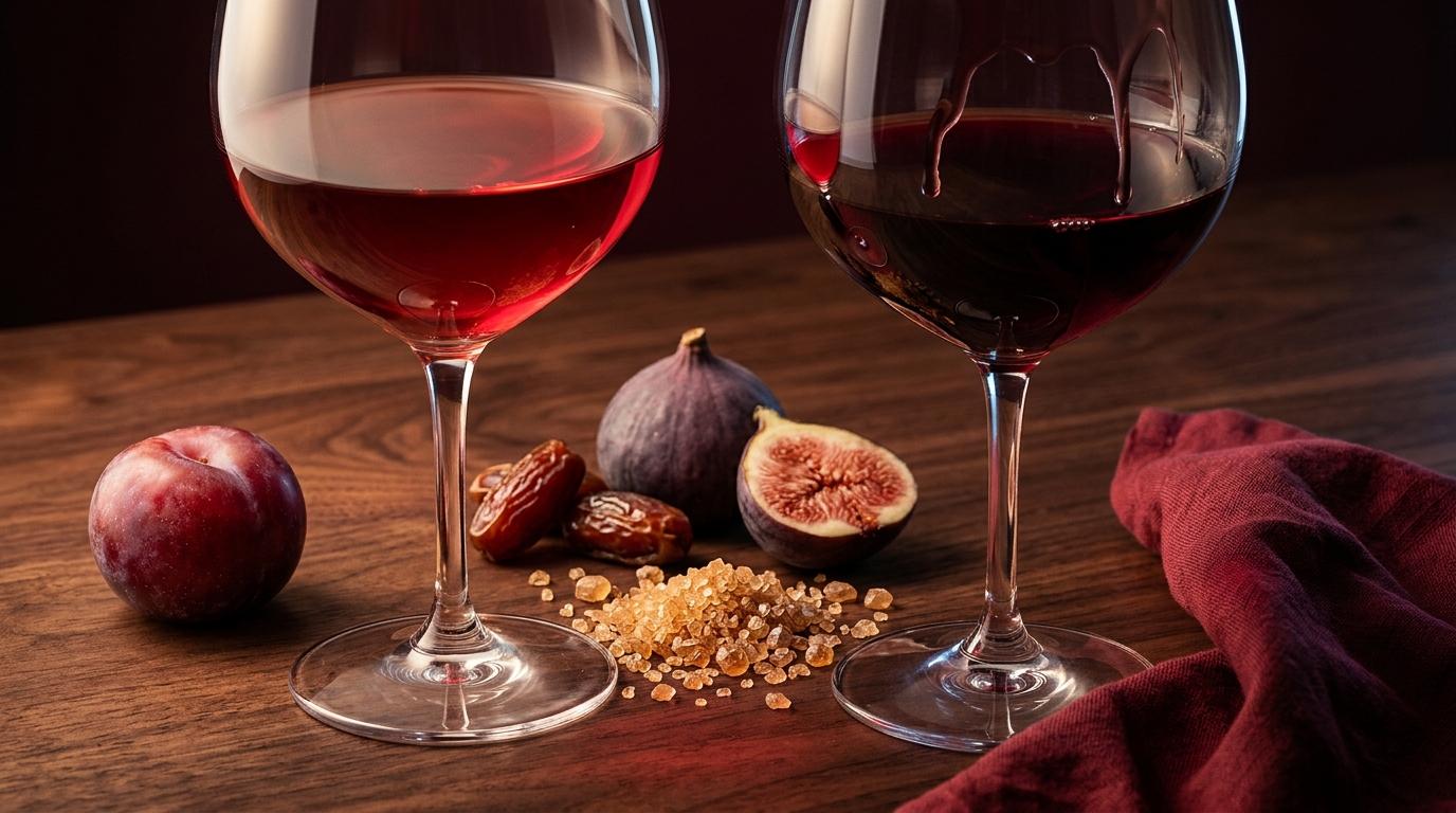 smooth versus sweet wine