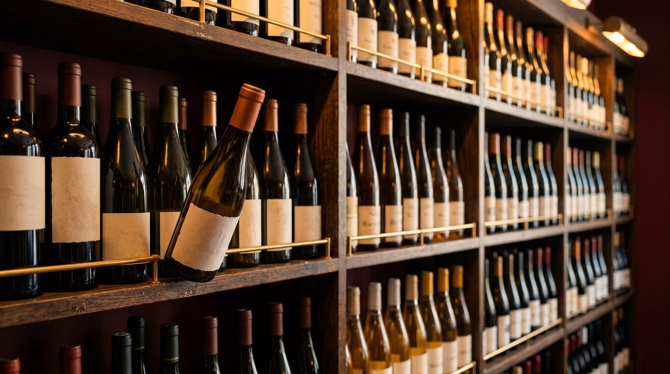 choosing a bottle with an AI wine assistant