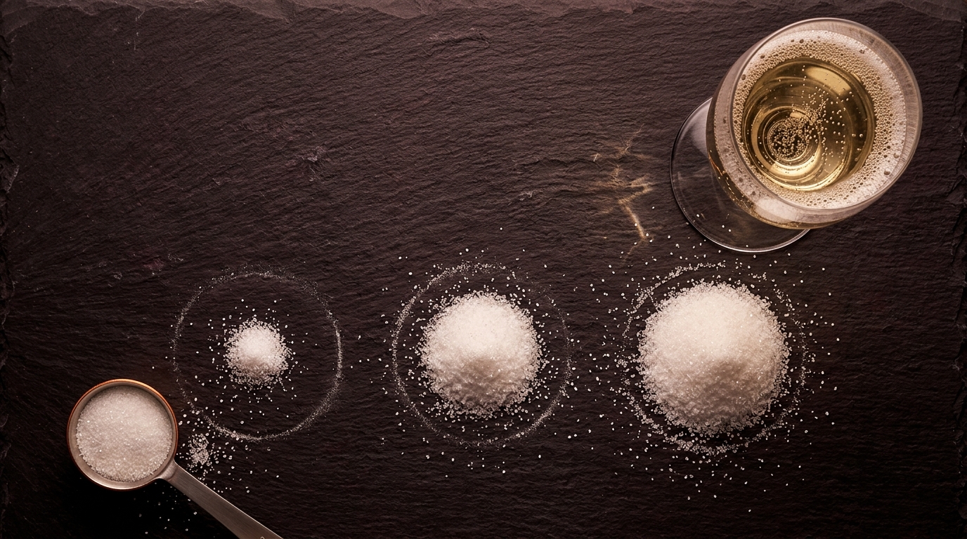 brut residual sugar grams