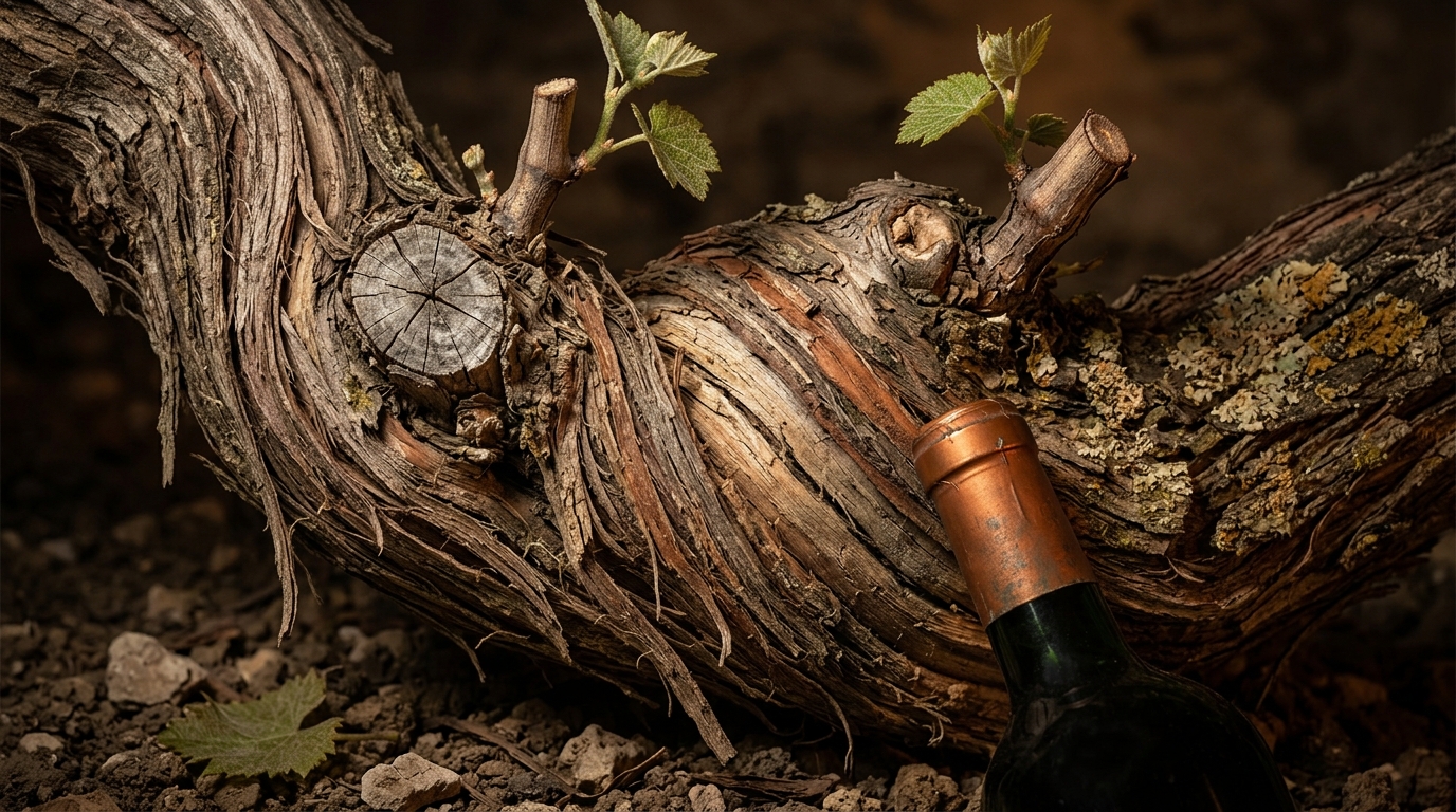 reserve and old vine on a wine label