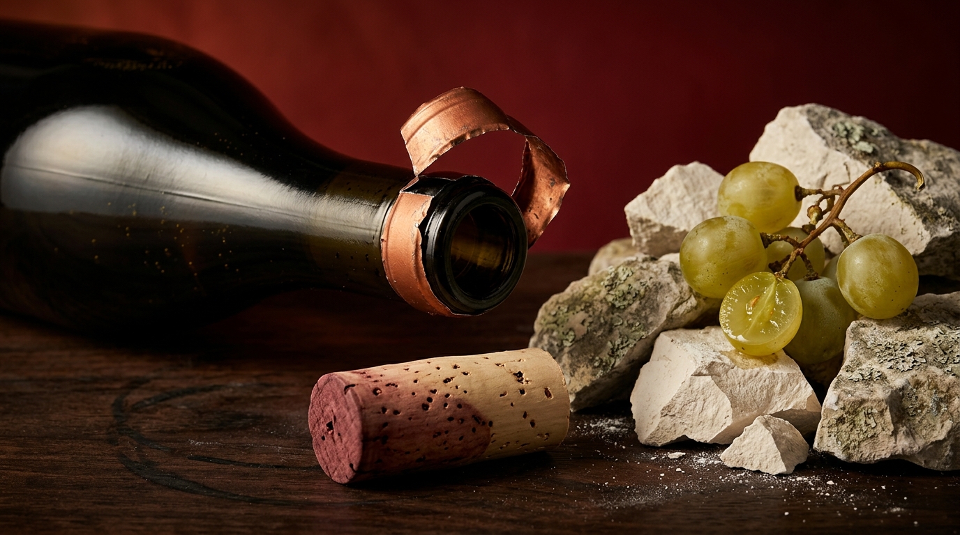 wine appellation and vintage on a label