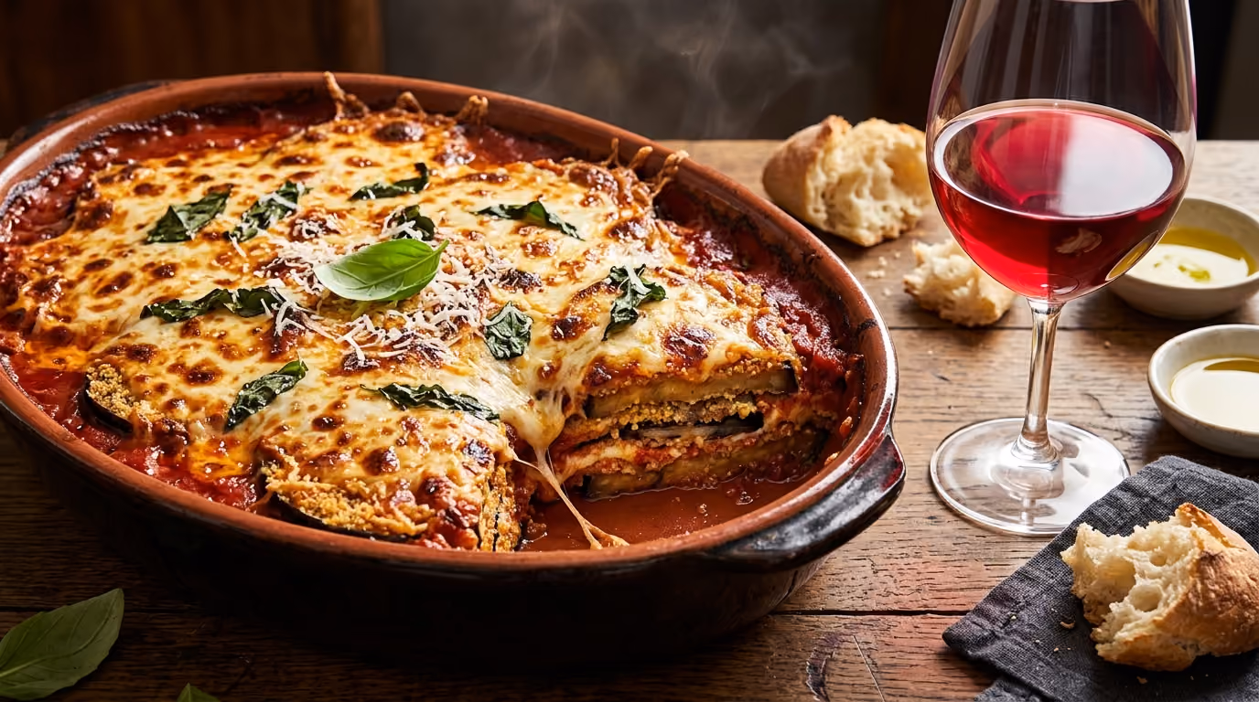 Best Wine for Eggplant Parmesan That Won't Taste Bitter