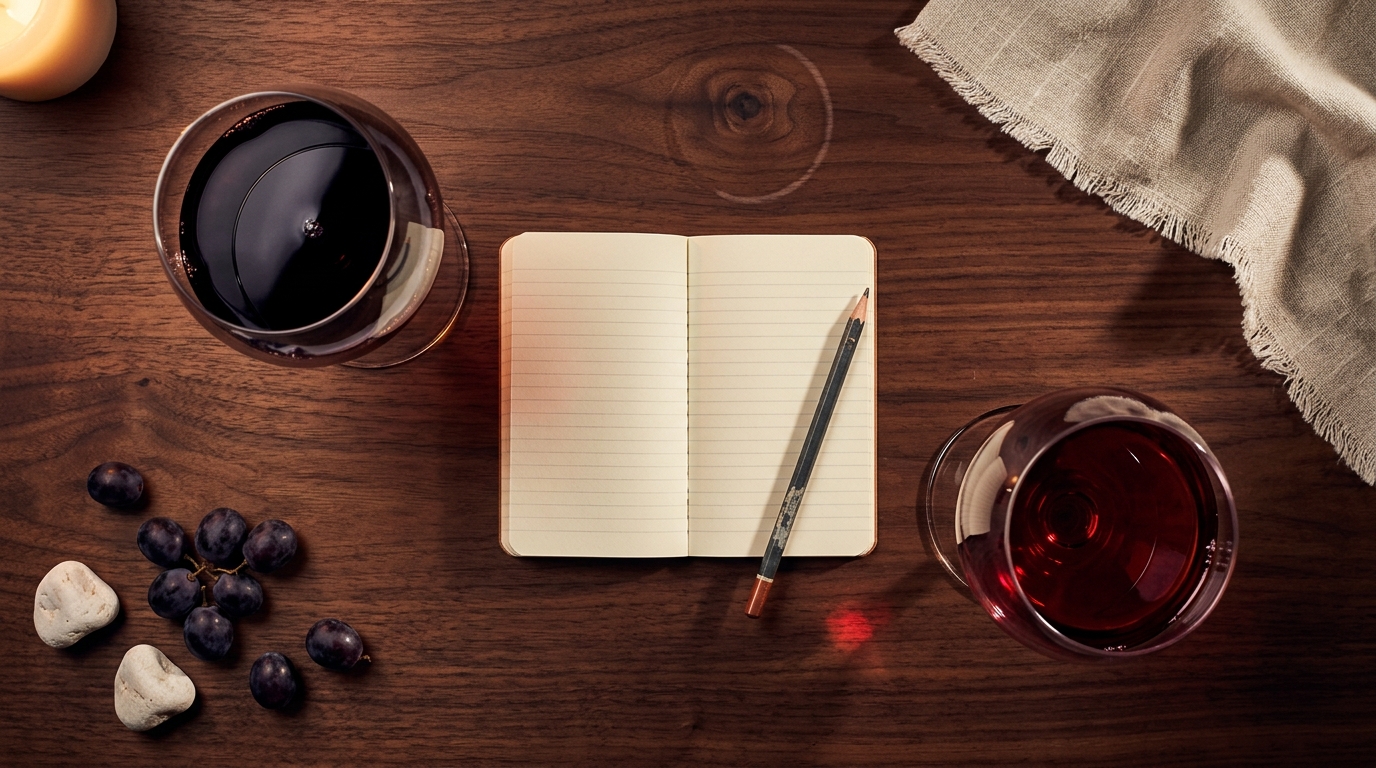 tasting wines from two regions side by side
