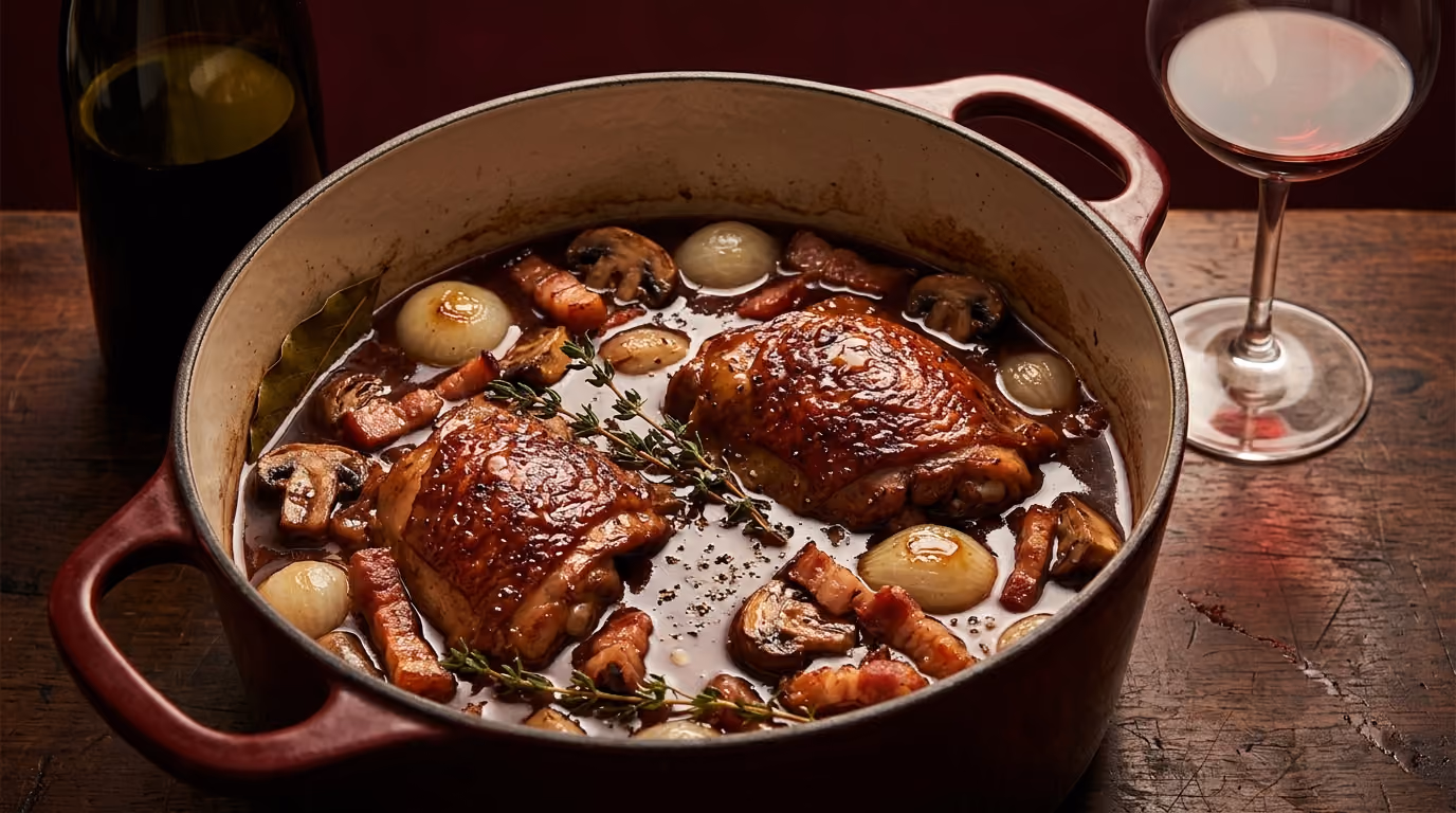 Best Wine for Coq au Vin With Creamy Mash