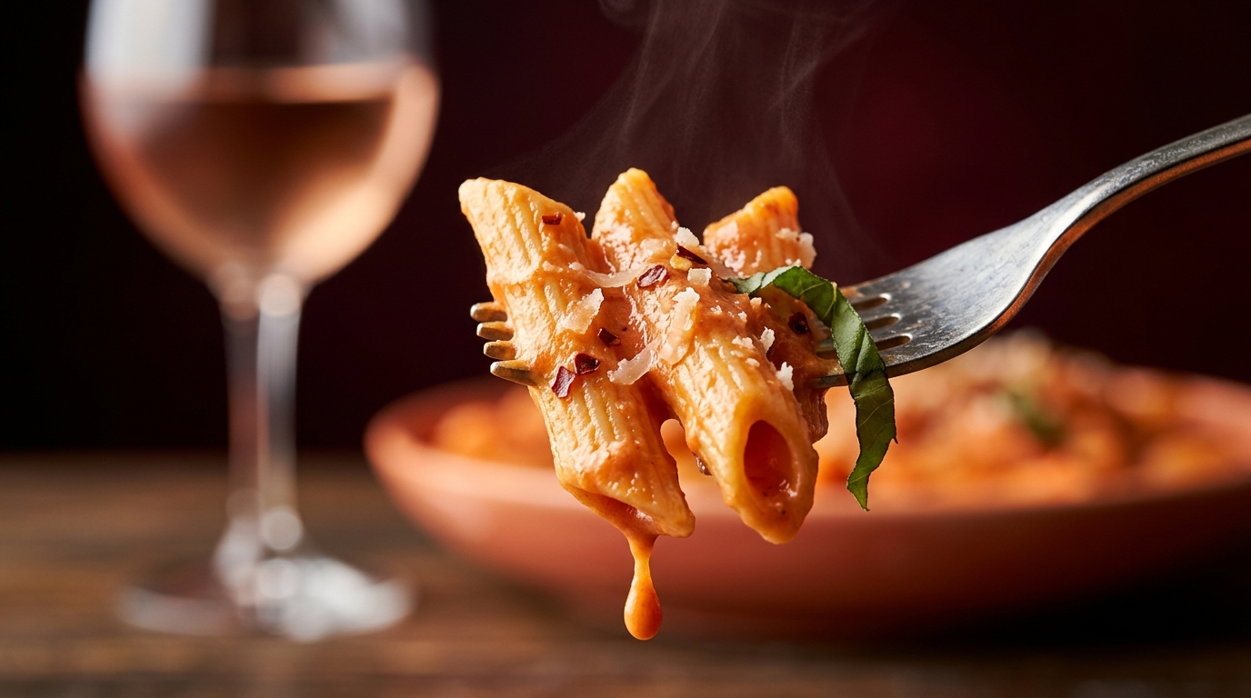 best wine for penne alla vodka