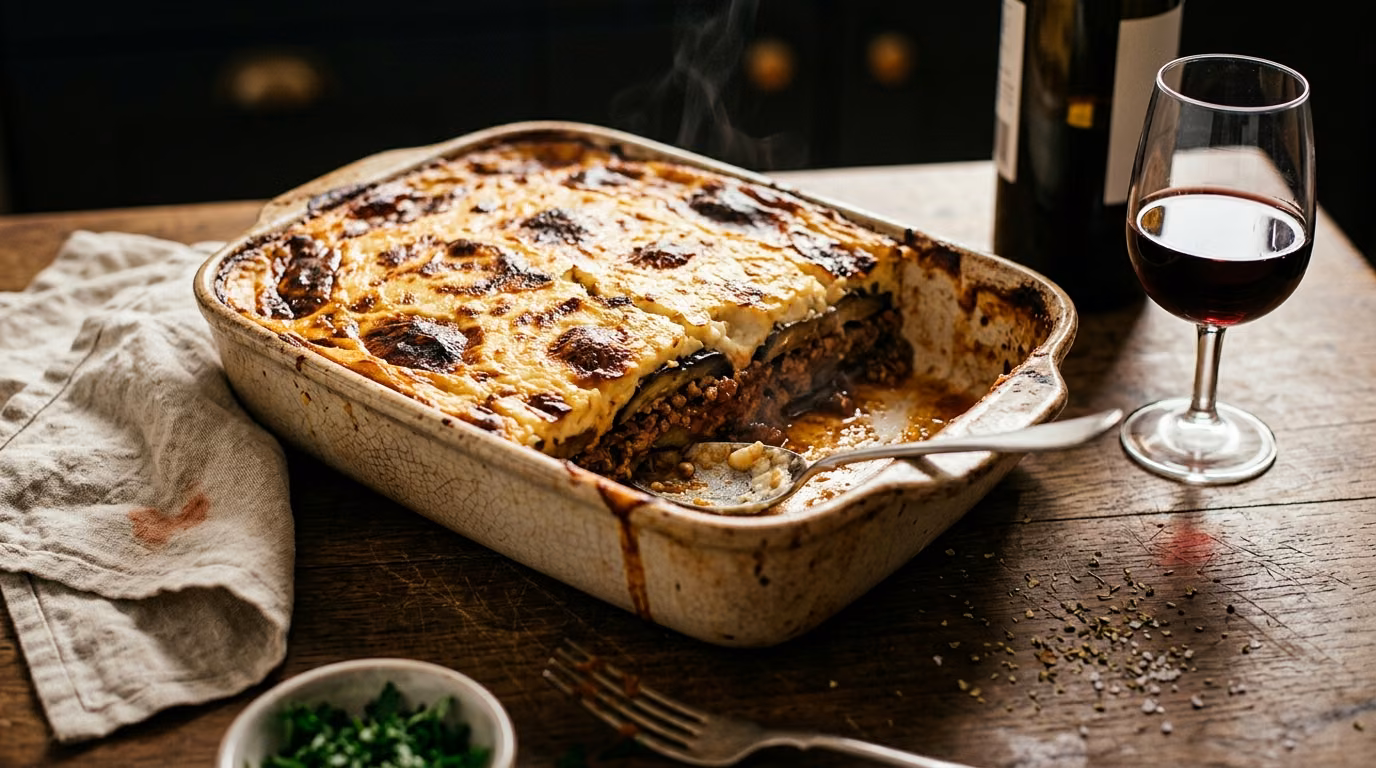 Best Wine for Moussaka and Eggplant Dinners