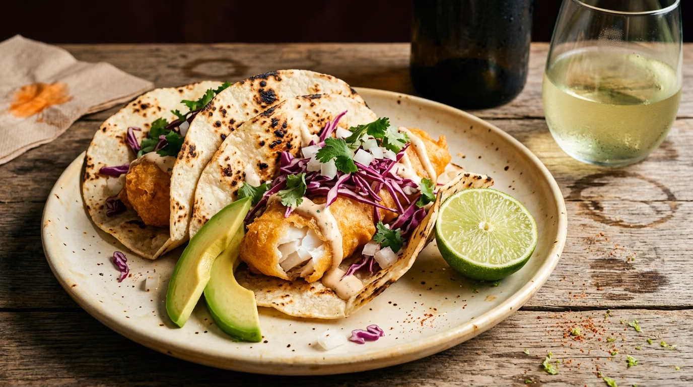 Best Wine for Fish Tacos with Slaw and Lime Juice
