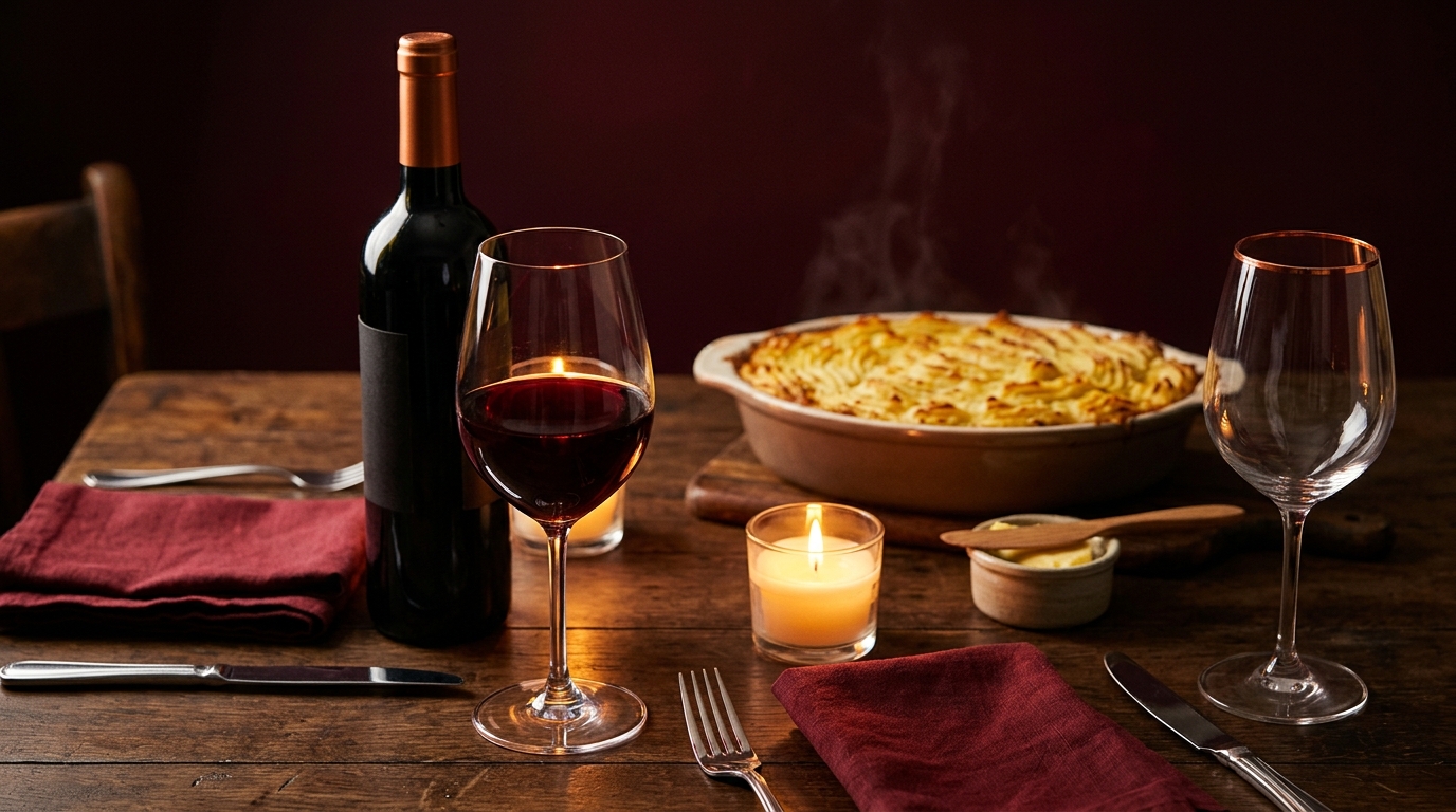 ordering wine for shepherd's pie