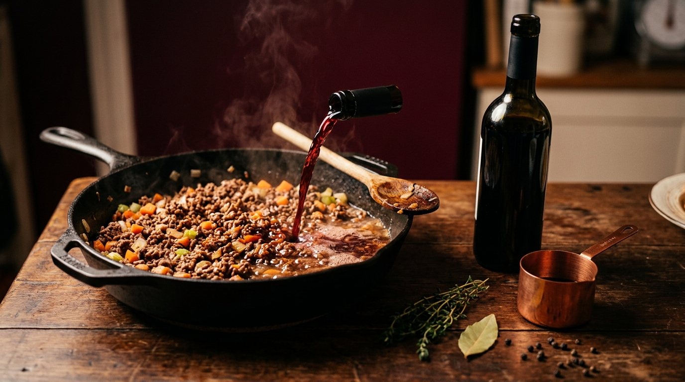 cooking wine for shepherd's pie