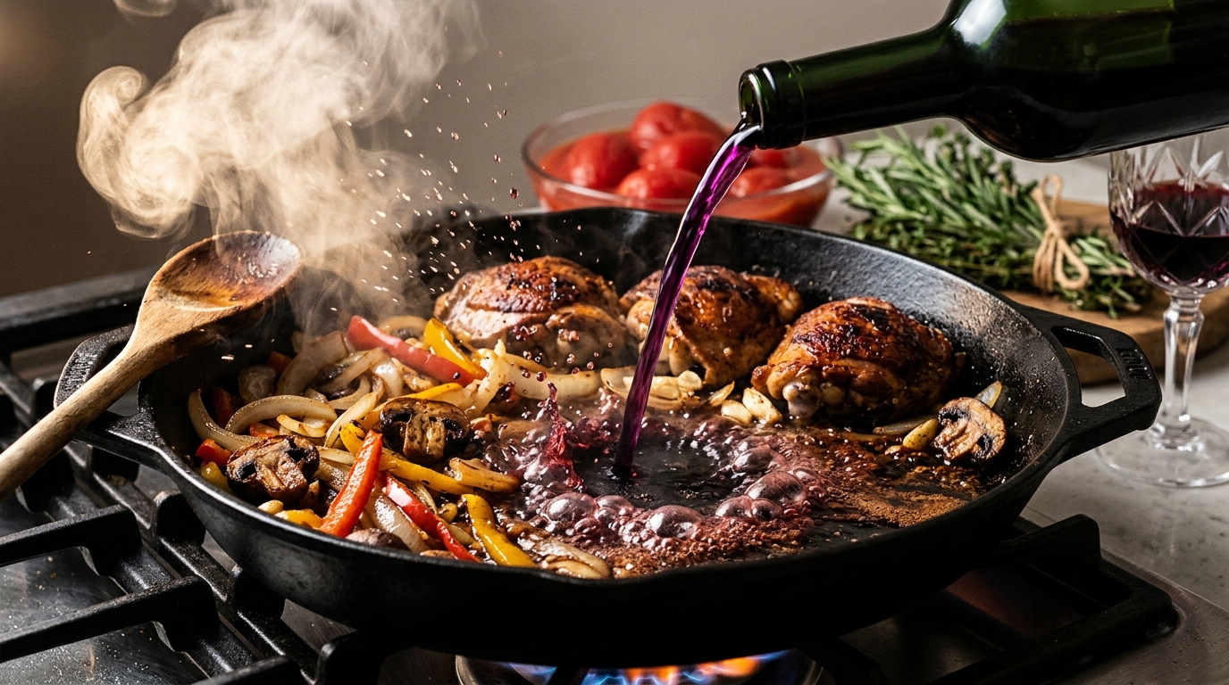 cooking wine cacciatore