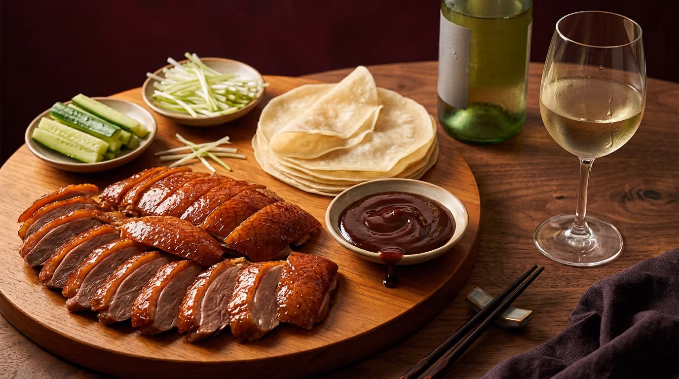 Wine for Peking Duck and Hoisin Sauce