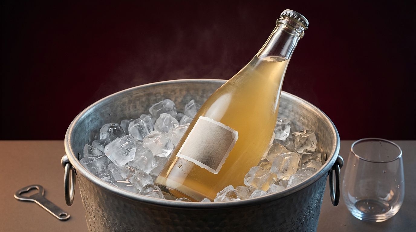 pet nat wine bottle