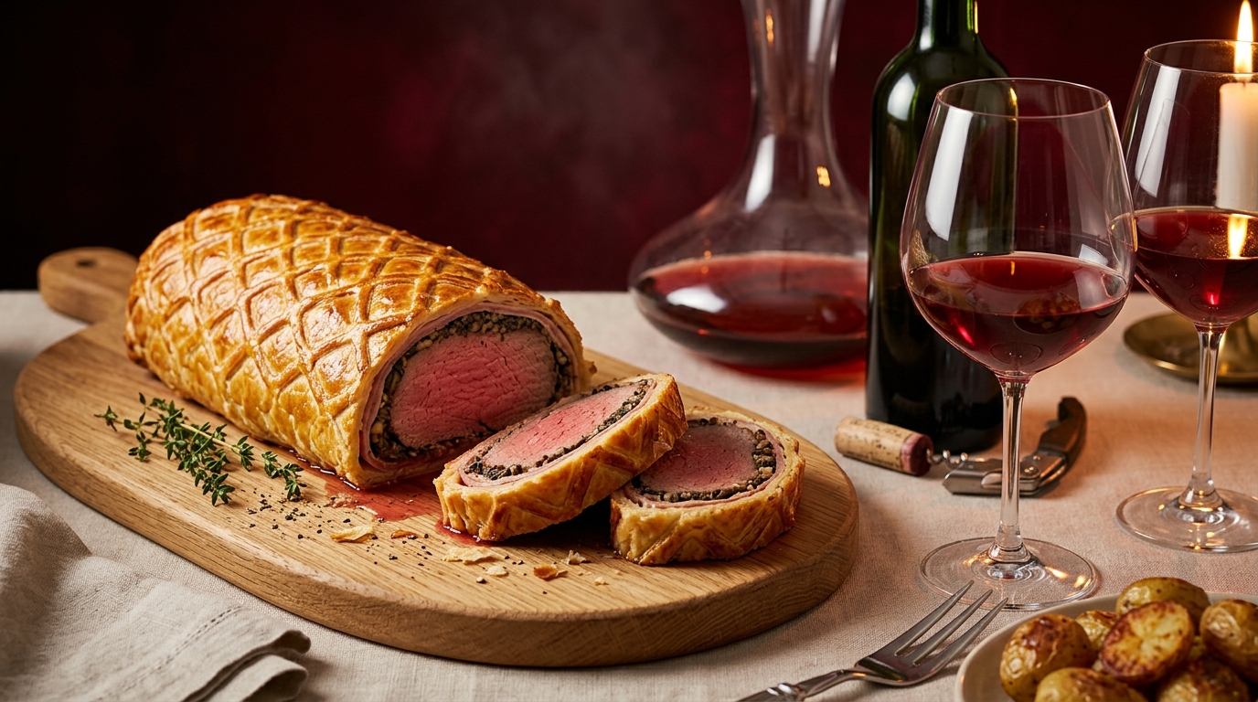 beef wellington wine pairing