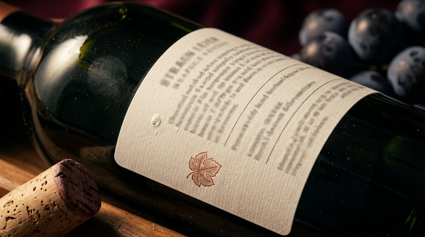 wine back label bottler statements
