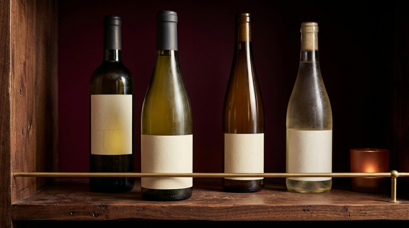 picking a white wine bottle for scallops