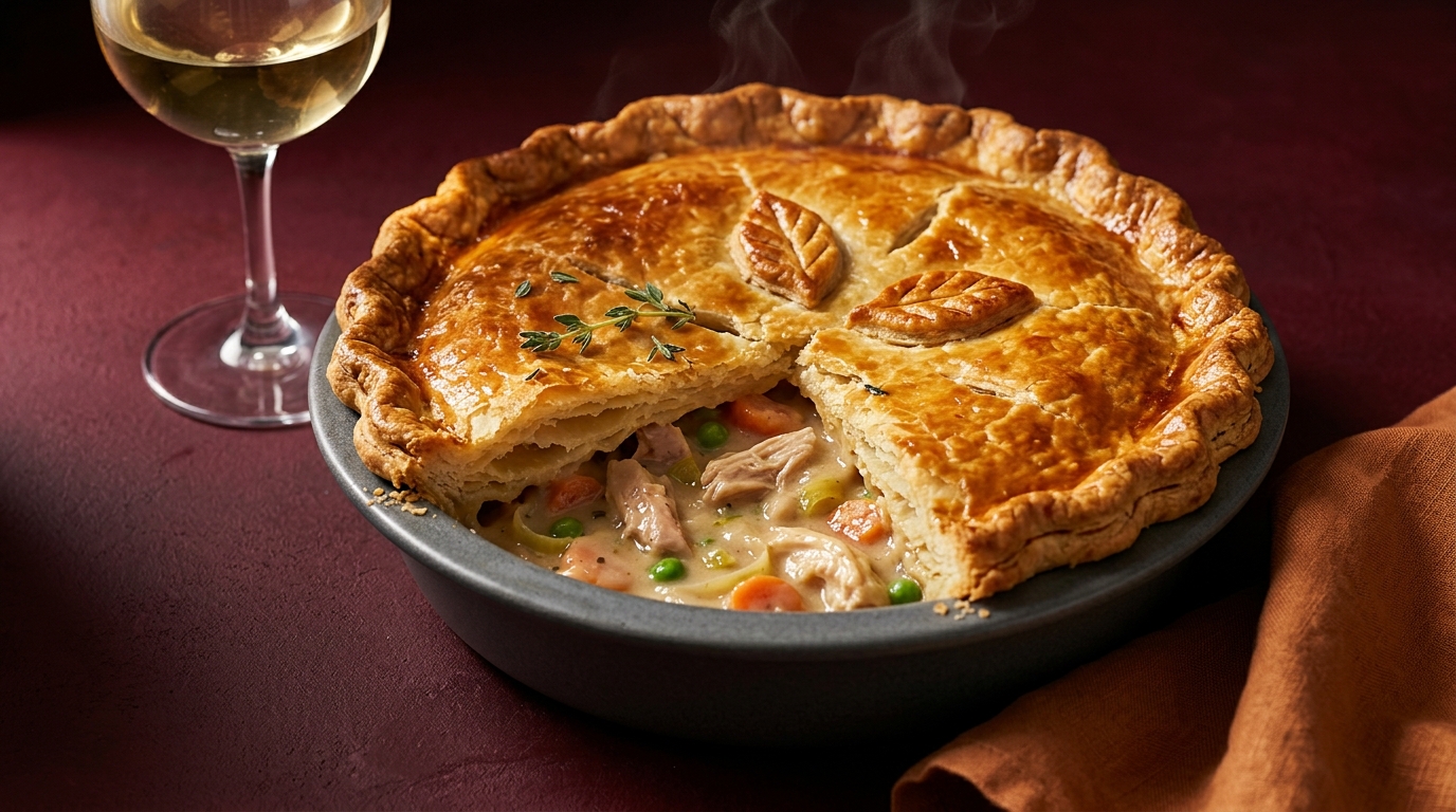 Best Wine for Chicken Pot Pie and a Buttery Crust
