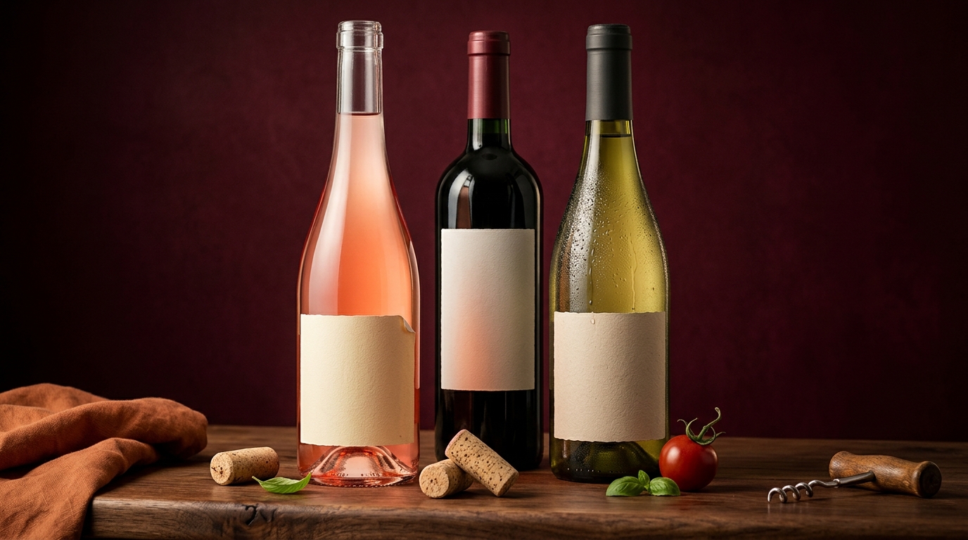 choosing a bottle of wine for tomato soup night