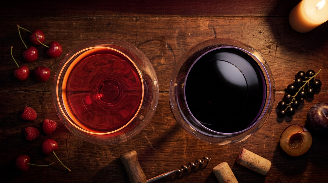 difference between Pinot Noir and Cabernet Sauvignon