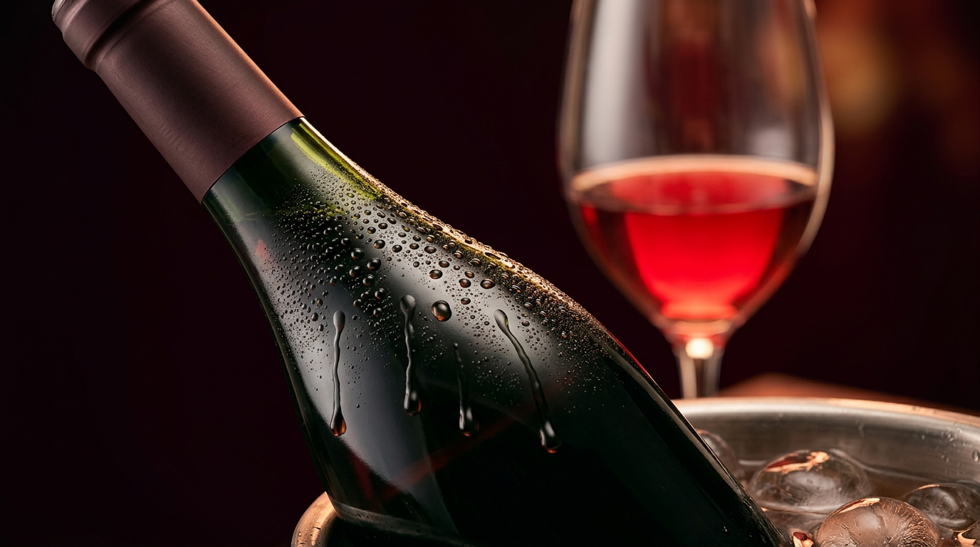 light red wine served chilled
