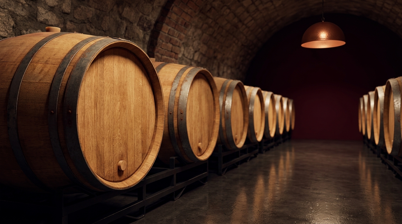 wine barrel cellar Brett control