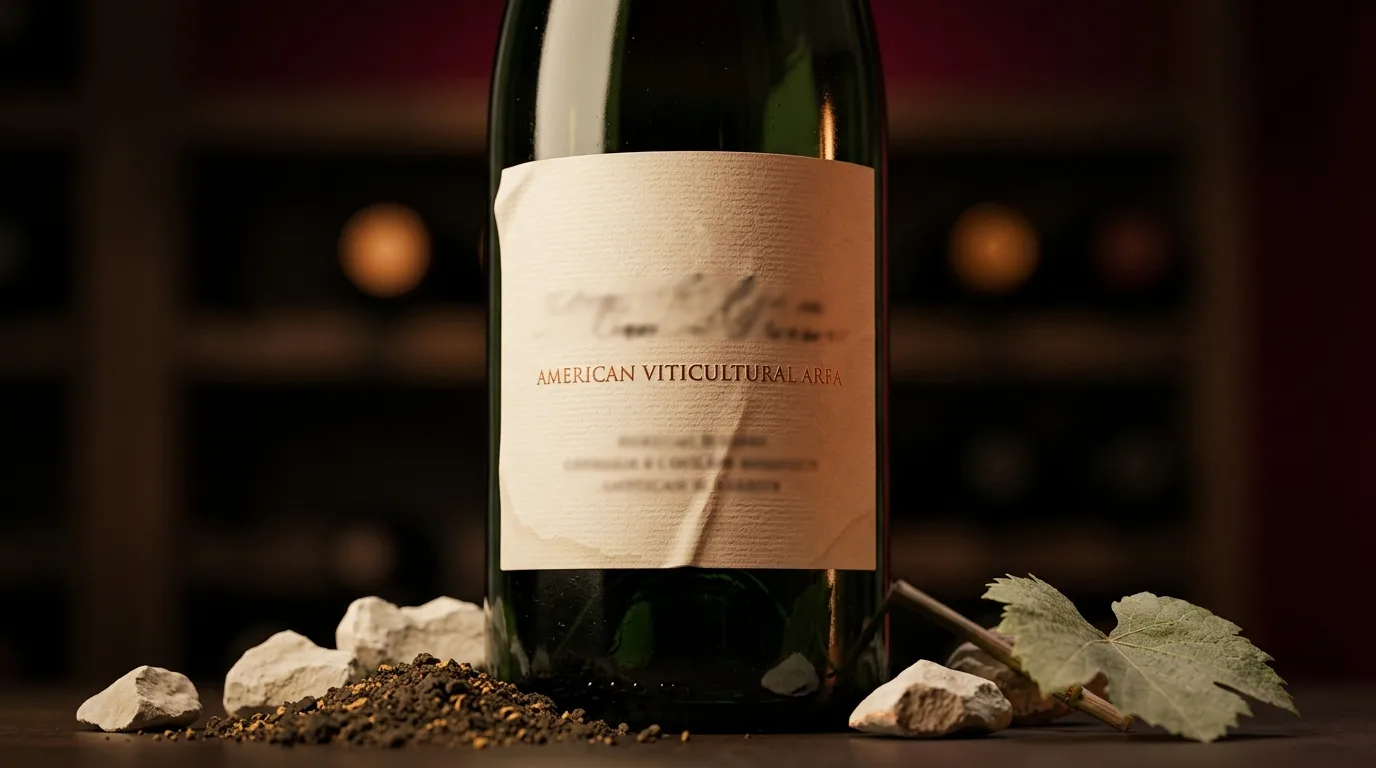 AVA on a wine label