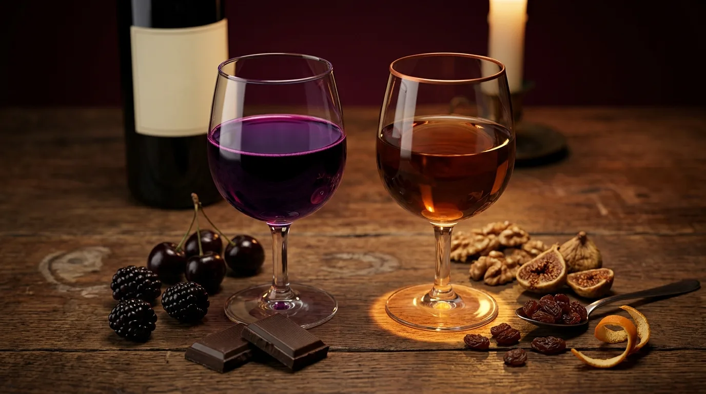 Ruby versus Tawny Port comparison