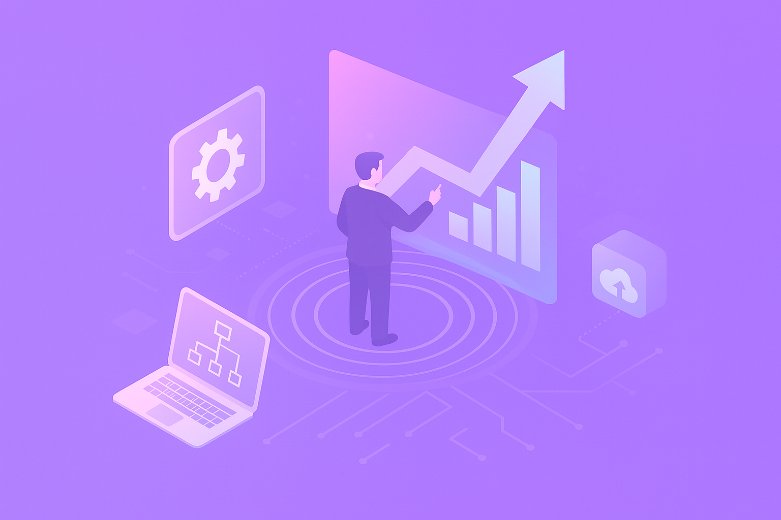 [digital project] ai curriculum graphic on a mobile device