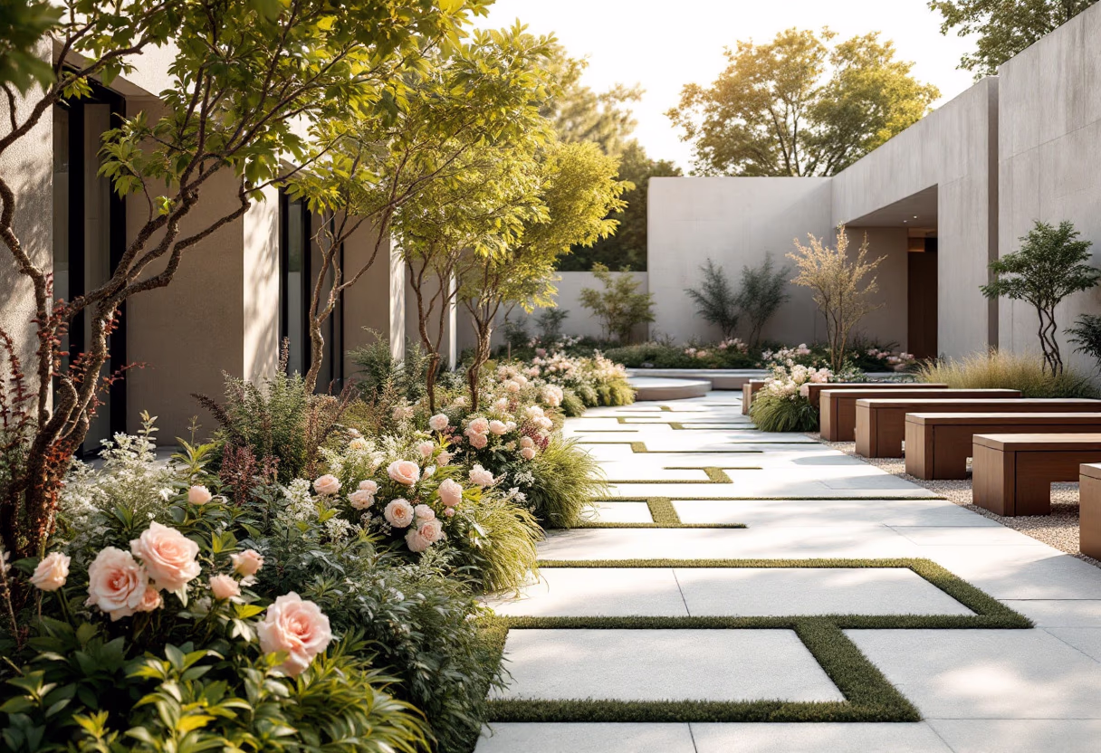 image of a memorial service scene (for a cemeteries & funeral home)