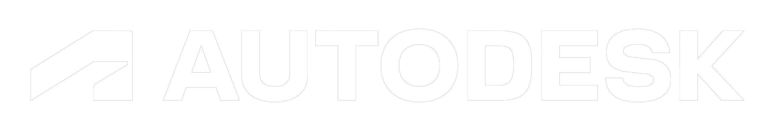 White Autodesk logo with stylized 'A' symbol on black background.