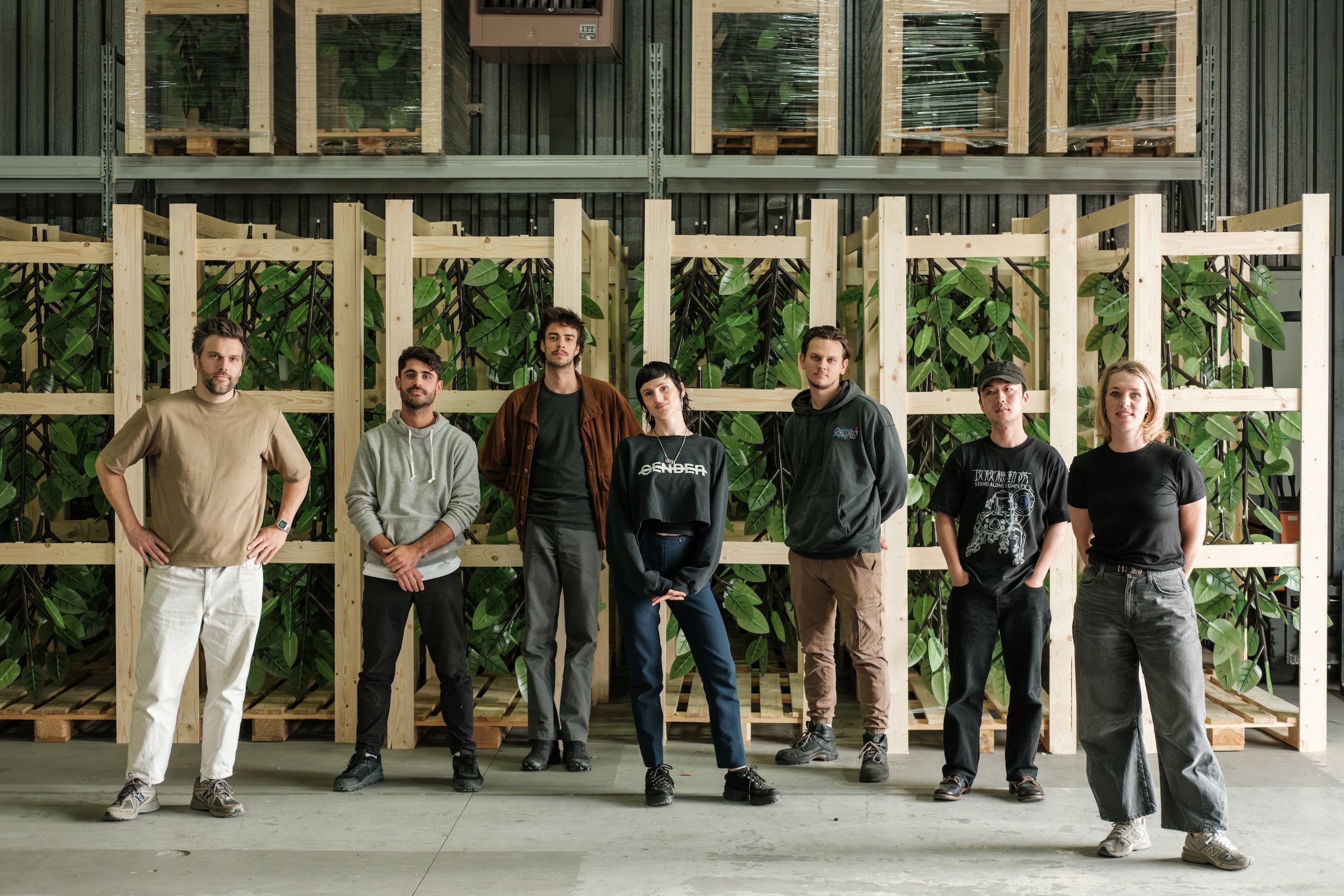 TEAL production team at the Tree of Ténéré installation site in Dallas