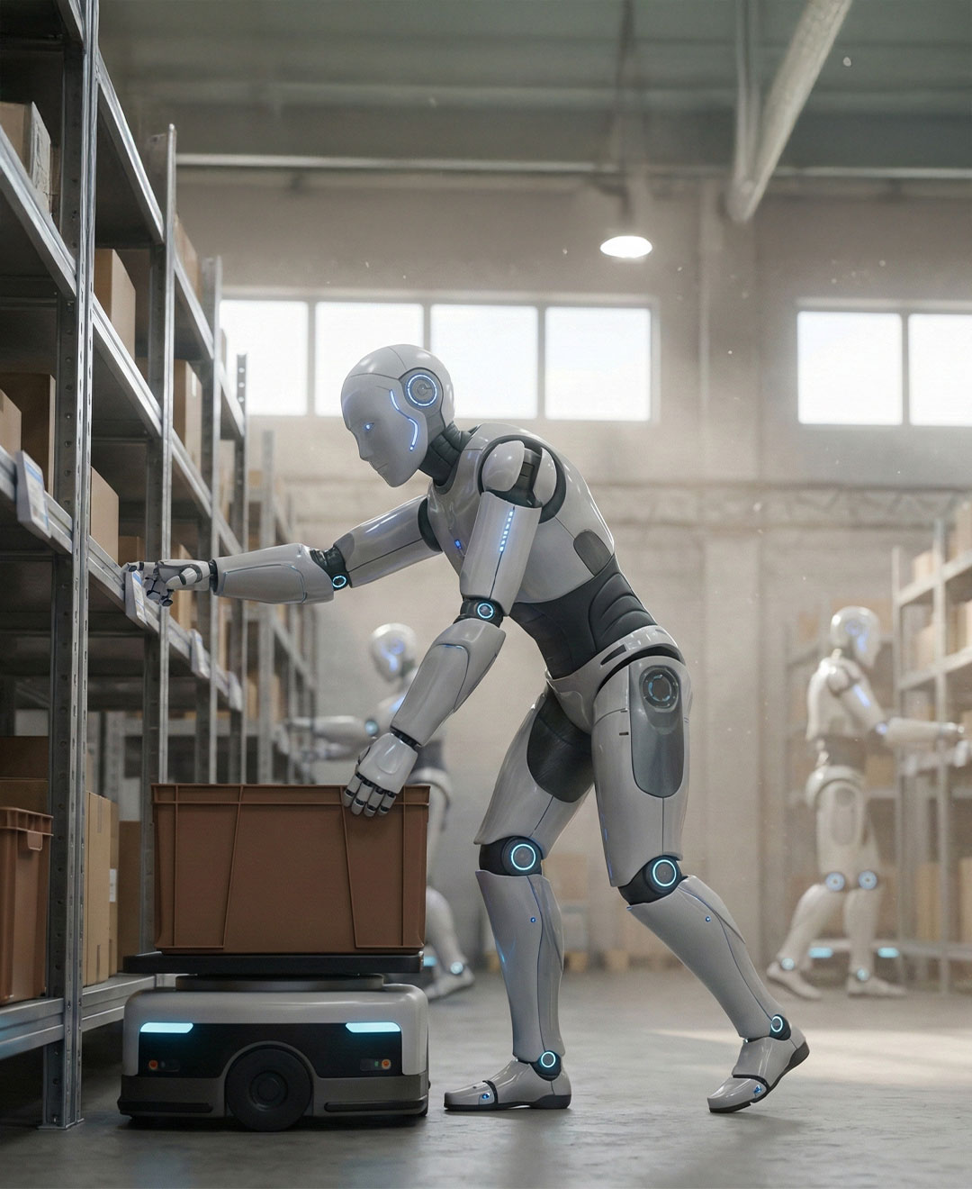 Humanoid robots leased for industry tasks