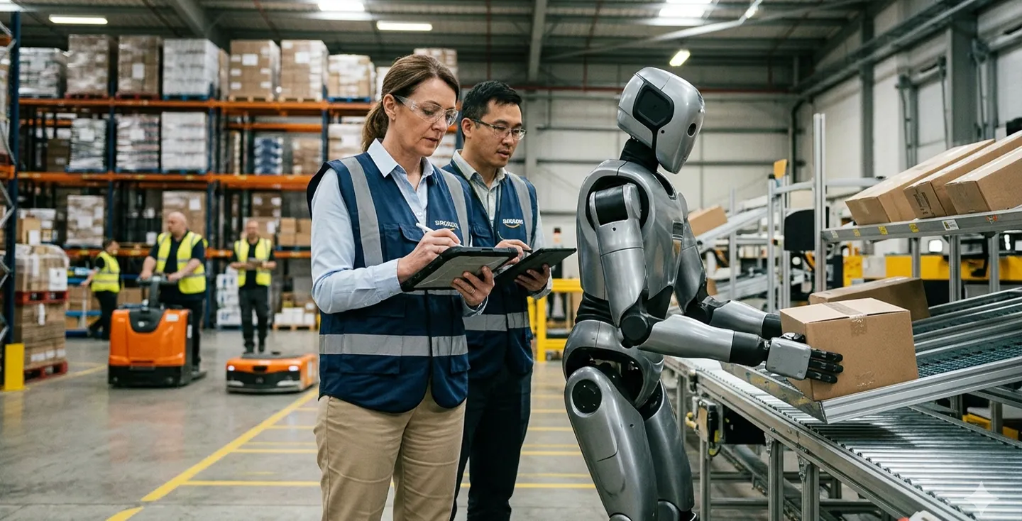 Humanoid undergoing assessment