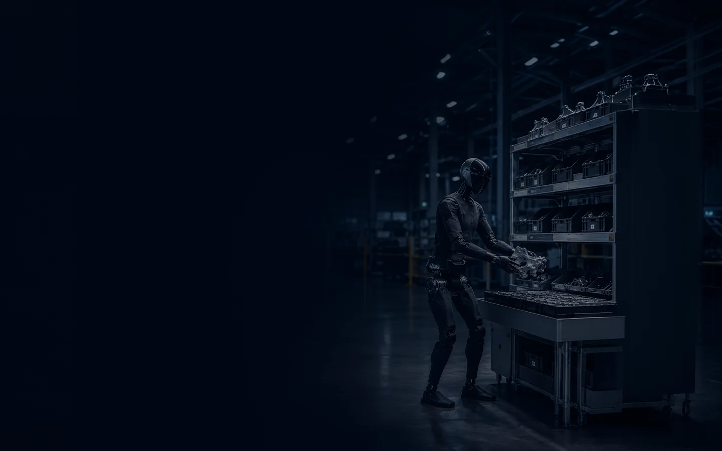 Humanoid performing parts kitting tasks