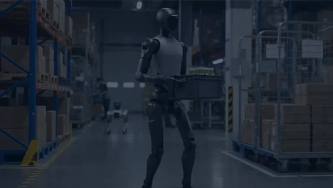 Humanoid Robot working in business
