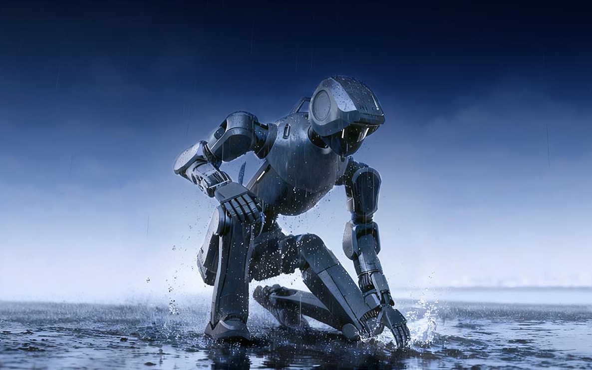 DEEP Robotics DR02 in the rain