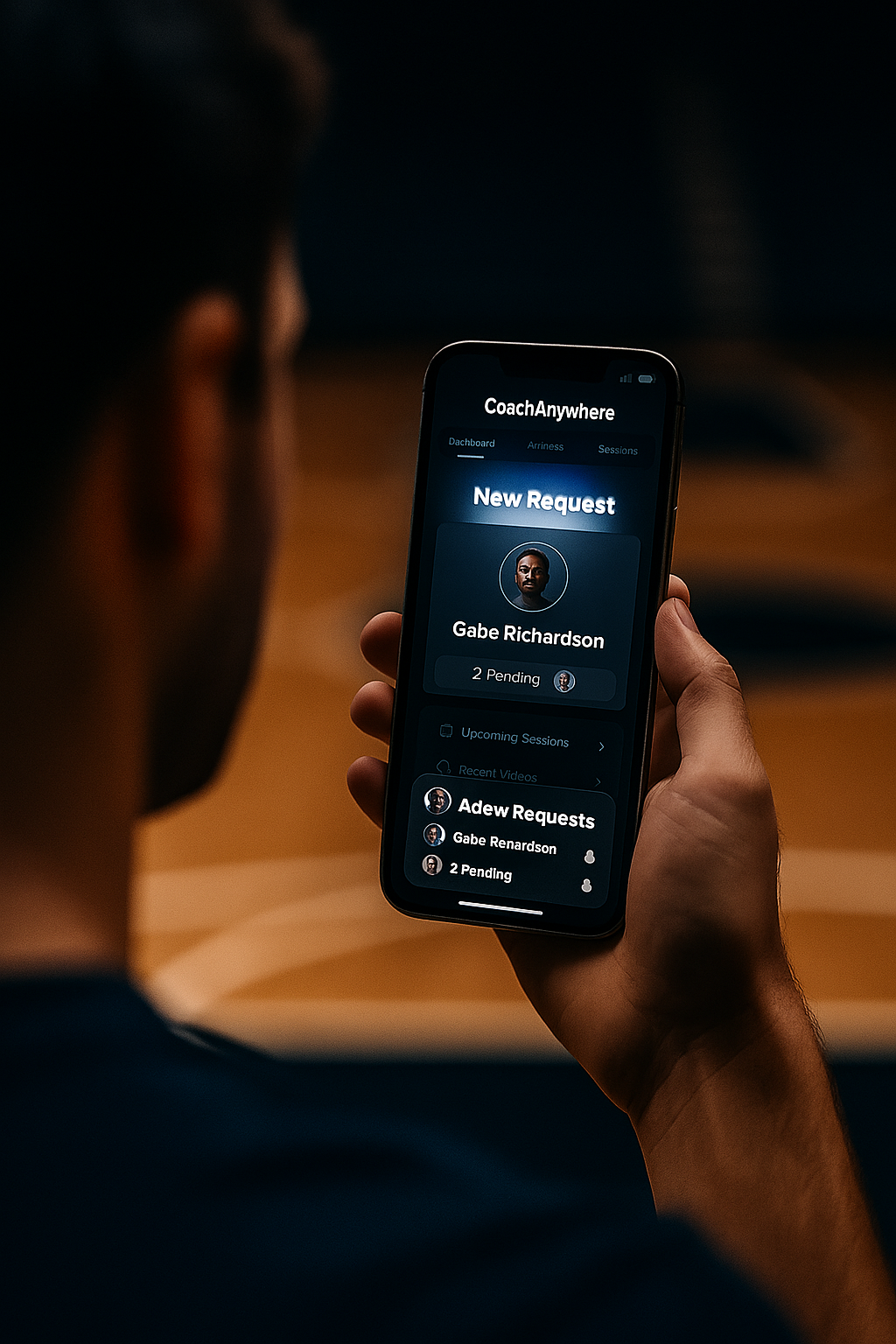 Coach receiving new request