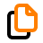 Orange document icon with a folded corner on a white background.